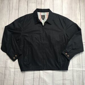 JoS A Bank Traveler’s Collection Zip Up lightweight Black Jacket Size XXL